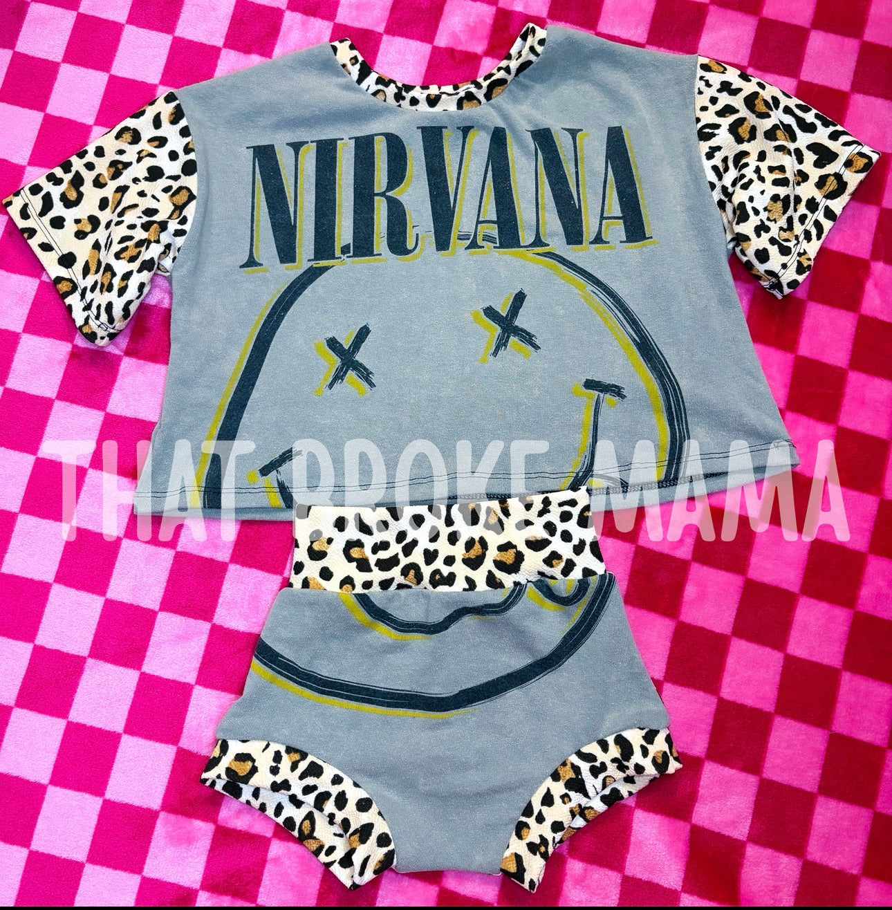 UPCYCLE Comfy Set (Crop/SS) w/ Bummies | 3T&3/4T ✨ RTS