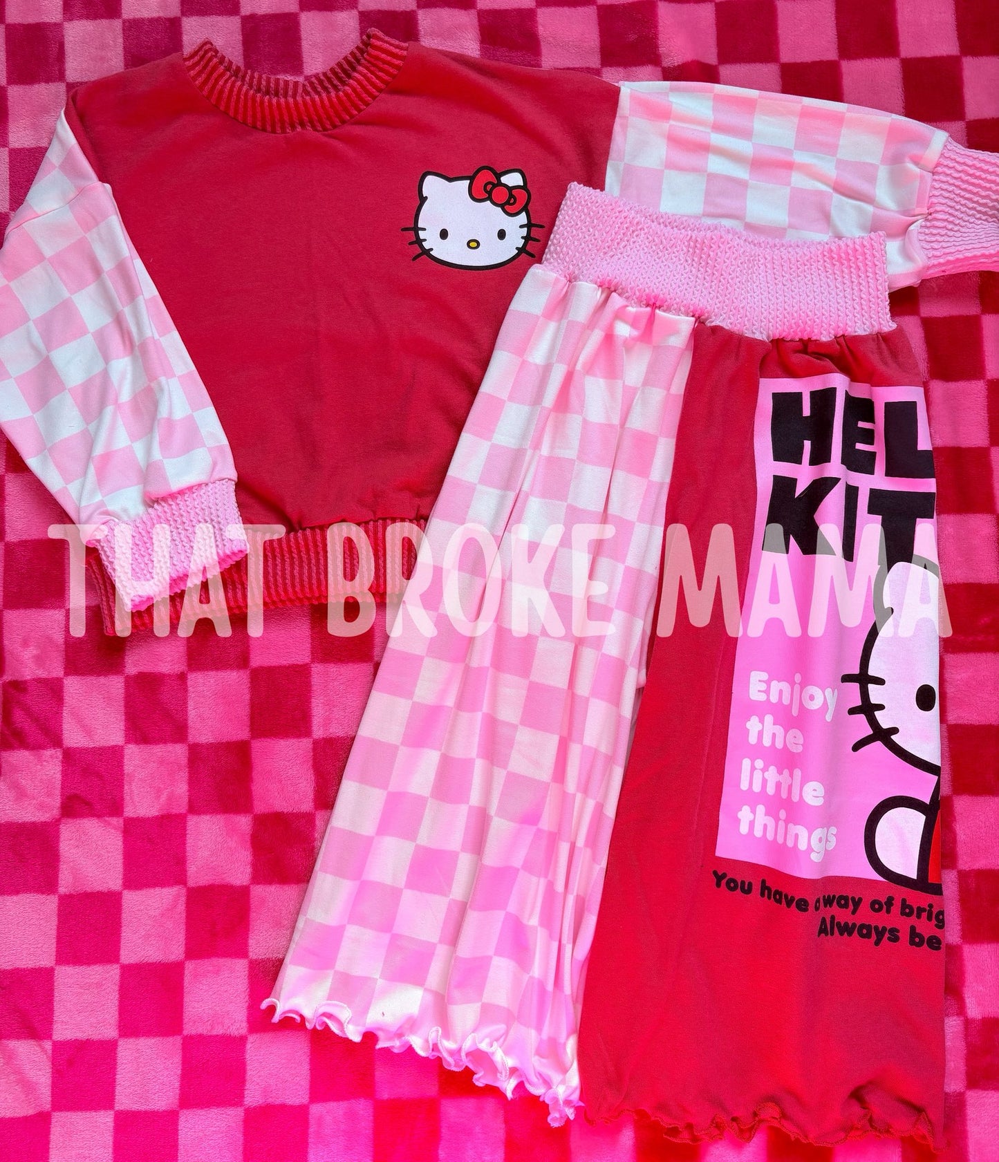 UPCYCLE Crewneck Set w/ Flowy Pants | 18/24M ✨ RTS