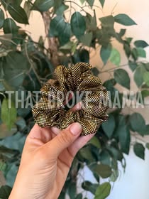 Black & Gold Scrunchy