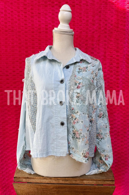 UPCYCLE Mama Button Up| ADULT S ✨ RTS